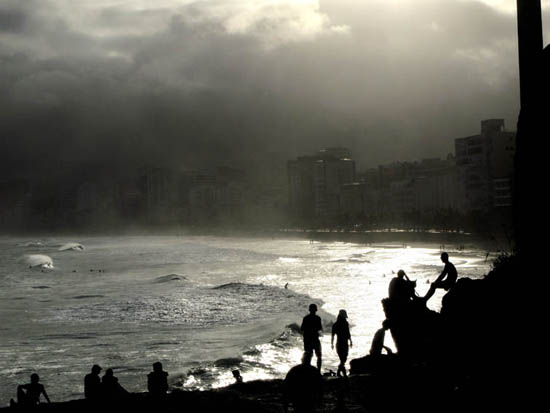 Arpoador rainstorm