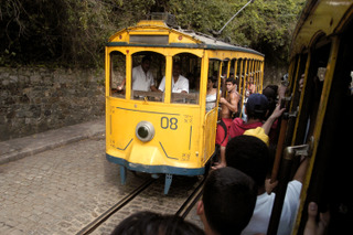 Getting around Rio: Old tram in Santa Teresa