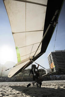Hang gliding in Rio.